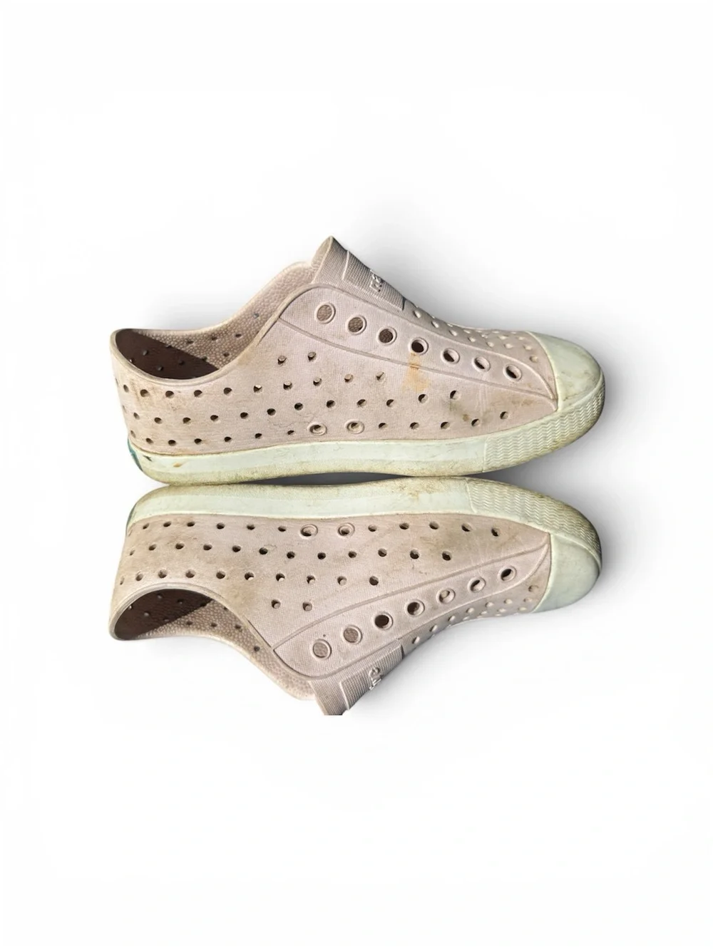 Native light pink slip ons size 1